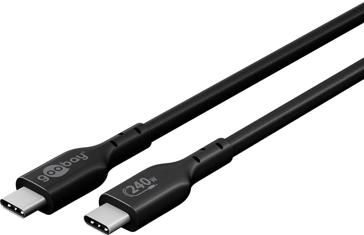 Goobay Sync & Charge USB-C™-Kabel, USB 2.0, 240 W, 1 m - USB-C™-Stecker > USB-C™-Stecker