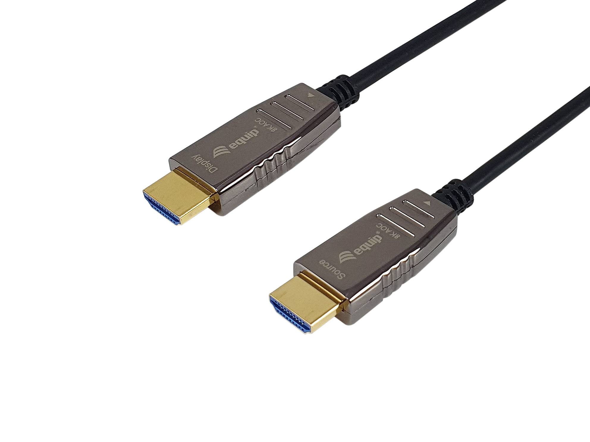 Equip HDMI 2.1 Aktives optisches Kabel, 10m, 8K/60Hz, 4K/120Hz, HDMI Typ A (Standard), HDMI Typ A (Standard), 3D, Audio Return Channel (ARC)