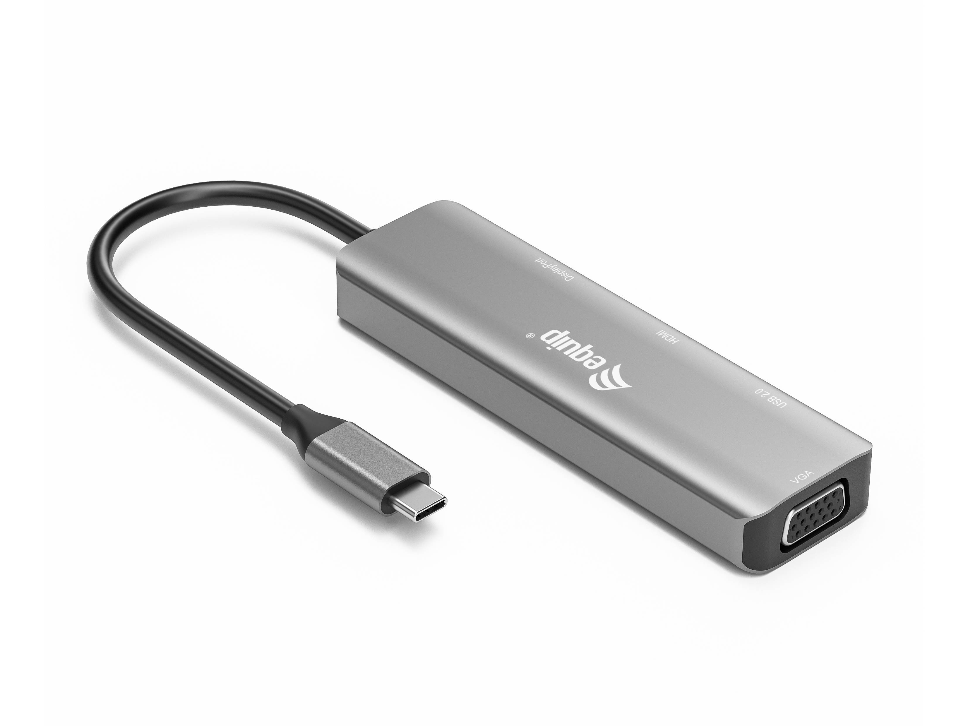 Equip Videoadapter - 24 pin USB-C männlich zu USB, HD-15 (VGA)
