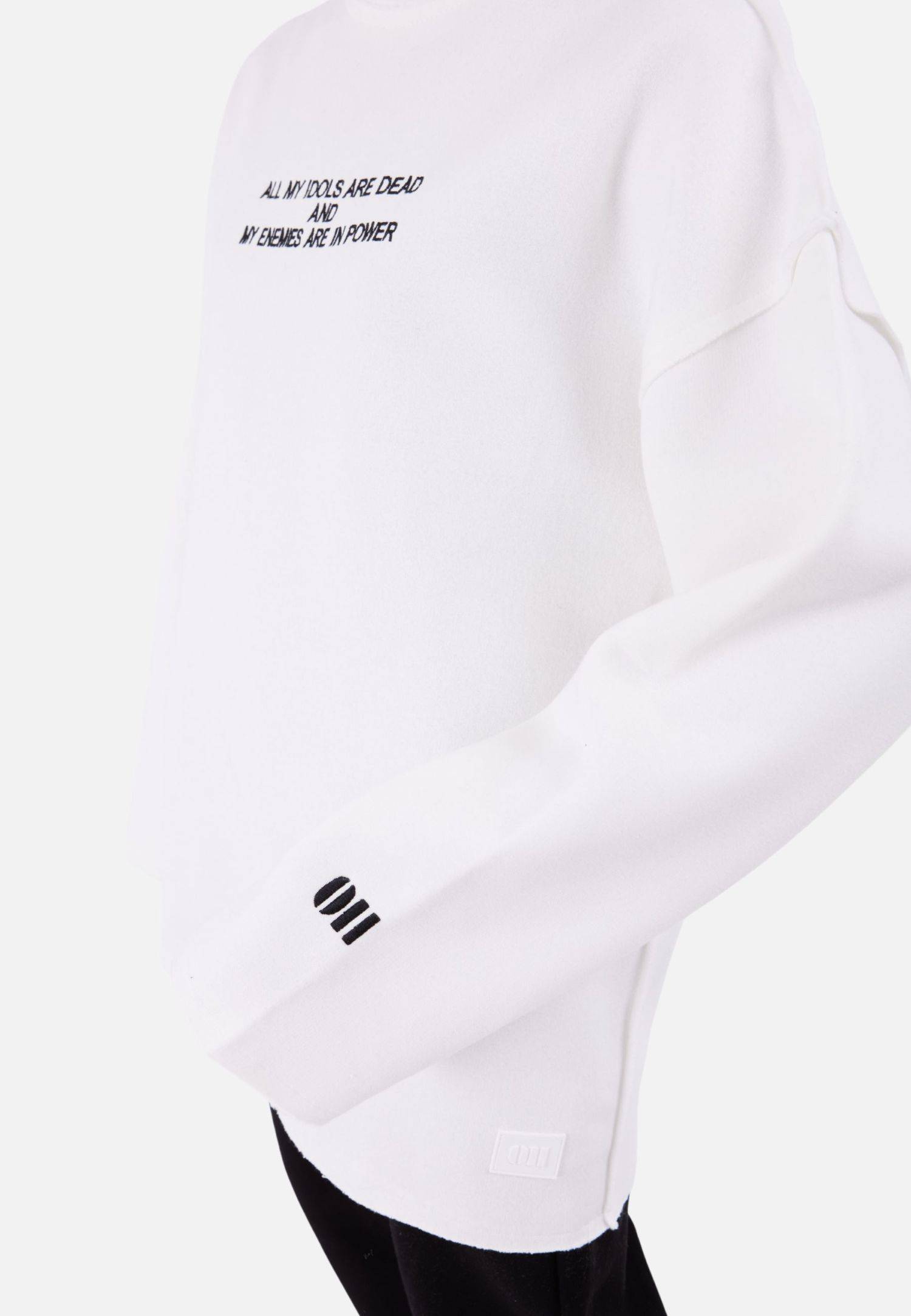 Oversize Sweatshirt Unisex L Weiß