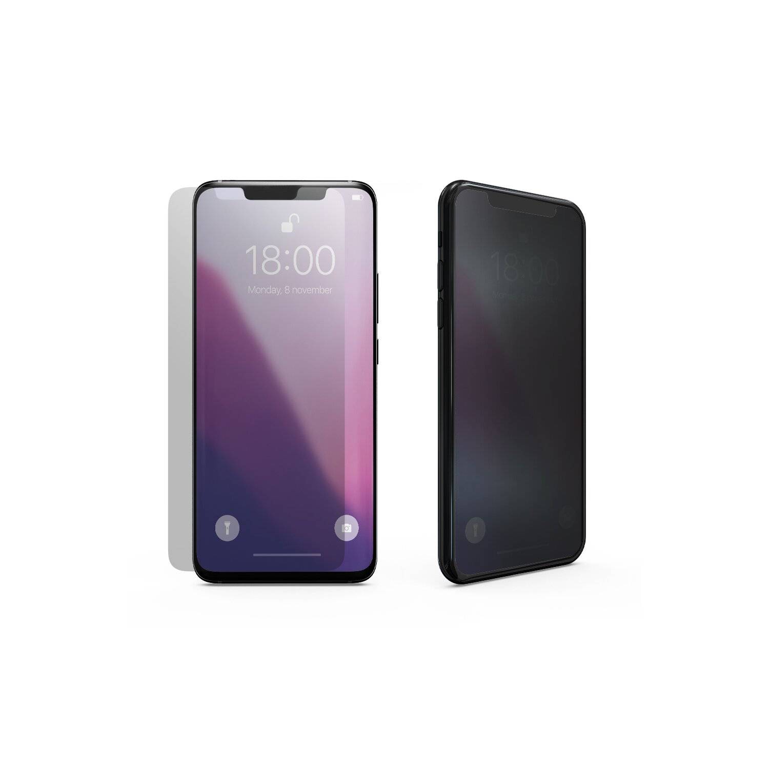 2x Sichtschutzglas Tempered Glass Privacy Schutzglas kompatibel mit Samsung Galaxy A54 5G schwarz