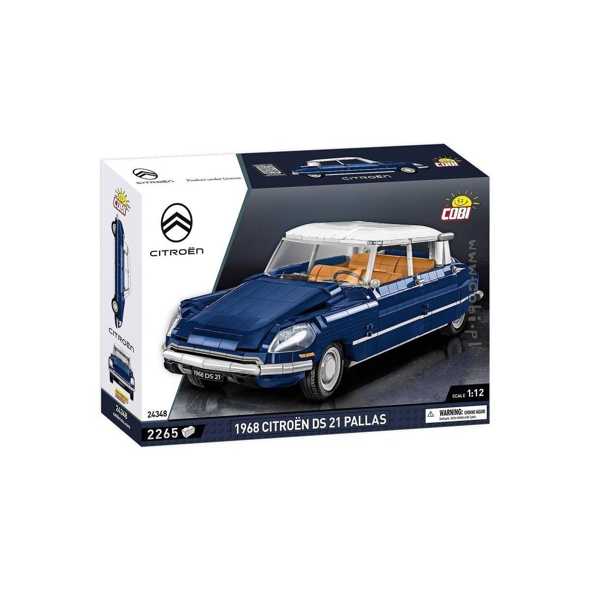 COBI-24348 - CARS/24348/ 1968 CITROEN DS. 21 PALLAS, 2265 Teile, ab 10 Jahren