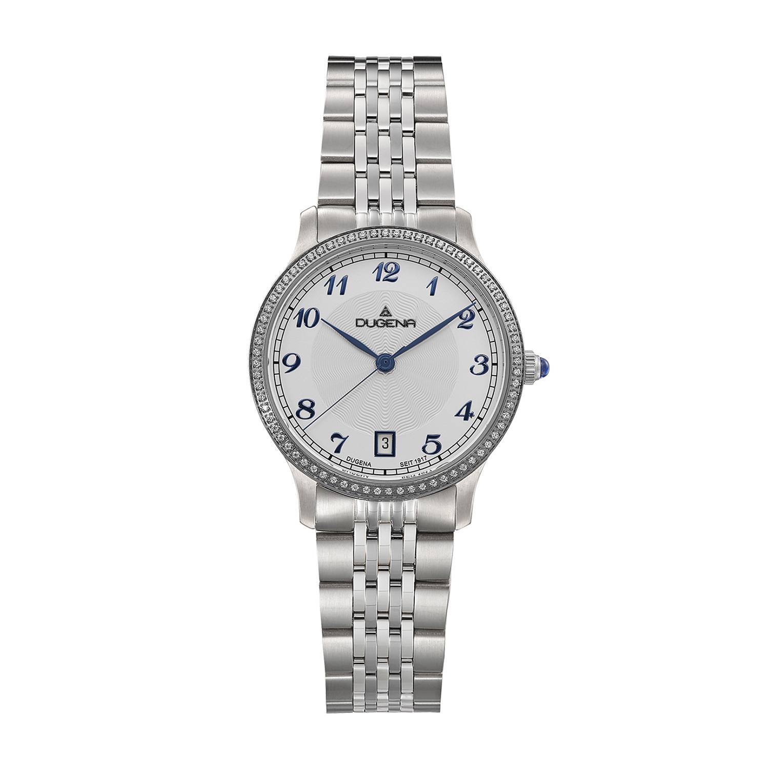 Dugena Damenuhr Gala, Quarz, Edelstahl, Saphirglas, Drückerfaltschließe, 5 bar