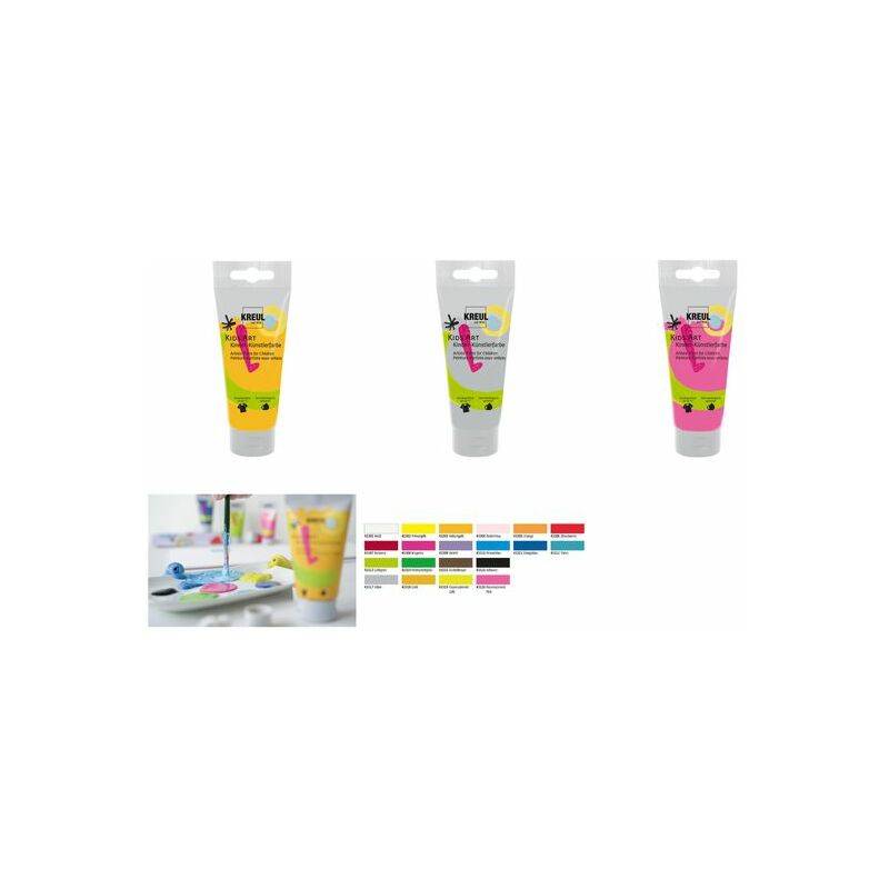 KREUL Kids Art Kinder-Künstlerfarbe, 75 ml, permanentgrün