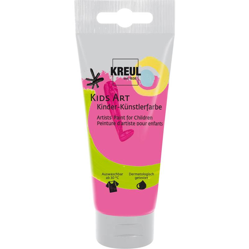 KREUL Kids Art Kinder-Künstlerfarbe, 75 ml, neonpink