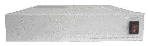 VVS-204 BURG GARD, Dieser aktive Videoverteilerverstärker für CVBS/FBAS Signale erzeugt pro Eingangssignal mindestens z