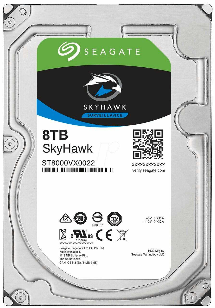 HDD-8000HV BURG GARD, Die Seagate SKYHAWK Surveillance HDD-Serie wurde speziell für den Einsatz zur Videoaufzeichnung i