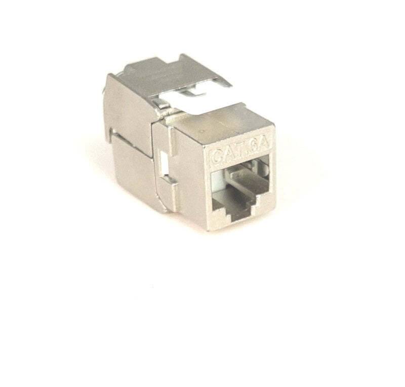 Bwnet-RJ45-B-C6A BURG GARD, Professionelle RJ-45 Buchse, zur einfachen Montage z.B. bei Kabelkonfektion oder Reparatur.