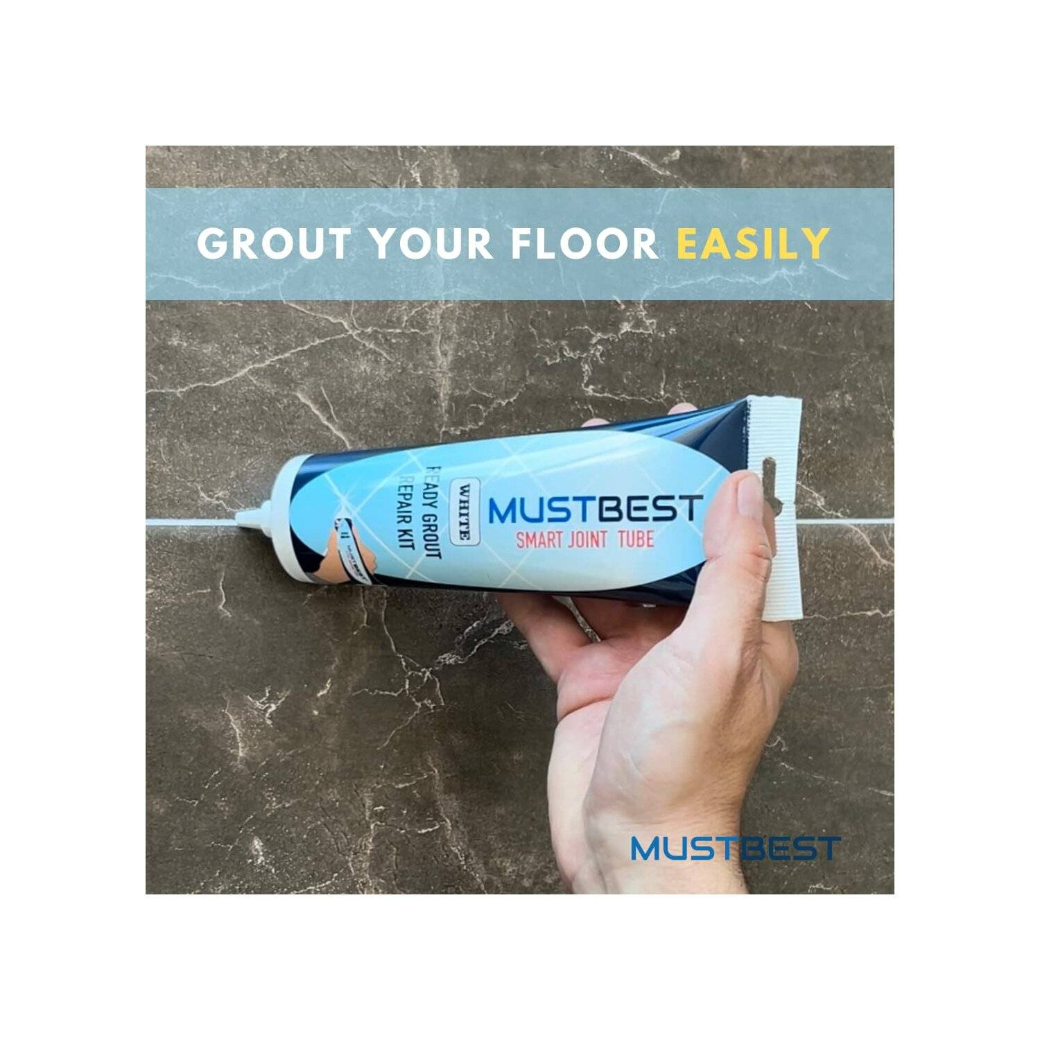 Schnell trocknendes Fliesenmörtelreparatur Füllungen | 380 ml, Weiß