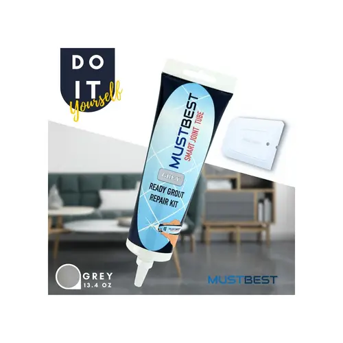 Schnell trocknendes Fliesenmörtelreparatur Füllungen | 380 ml, Grau Schnell trocknendes Fliesenmörtelreparatur Füllungen | 380 ml, Grau