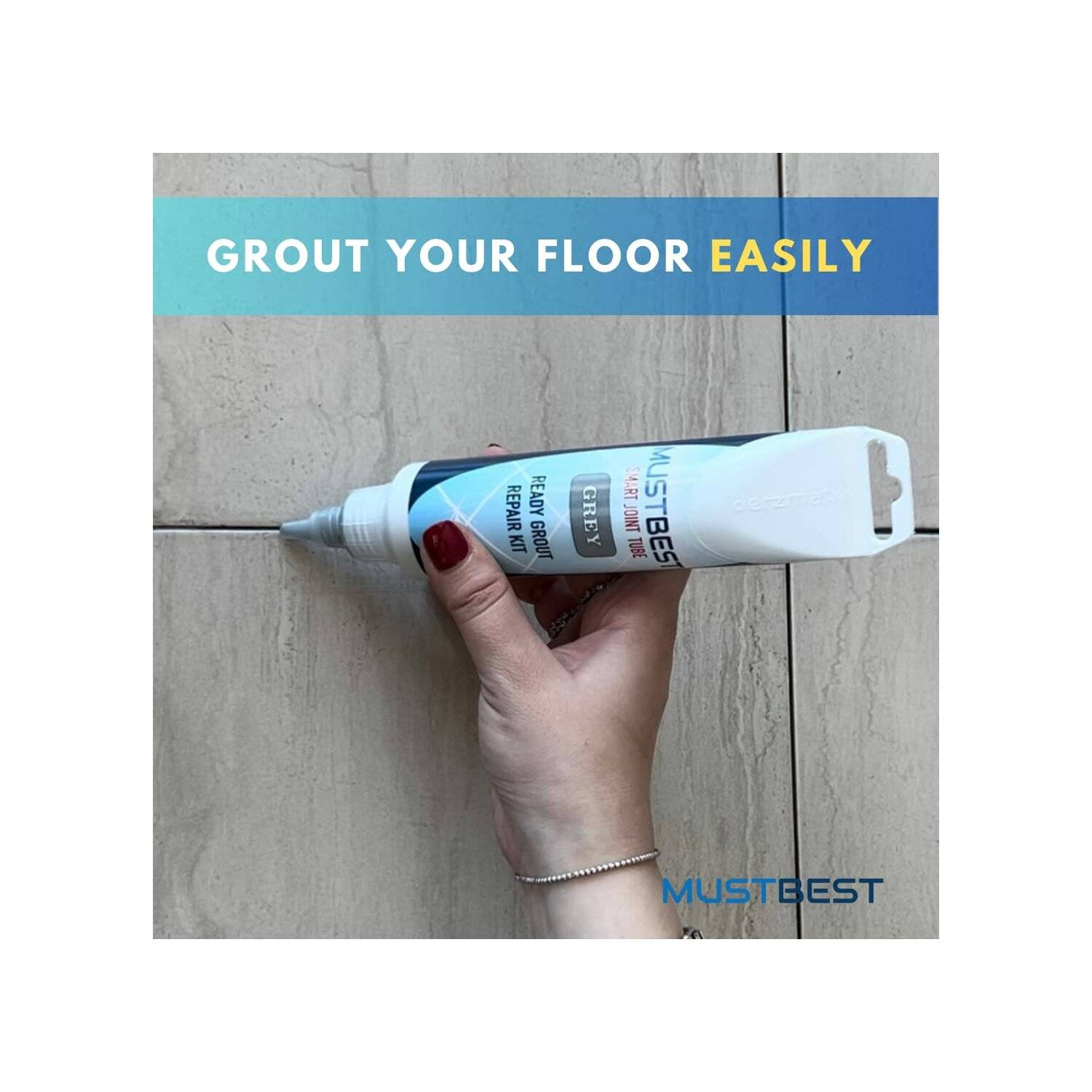 Schnell trocknendes Fliesenmörtelreparatur Füllungen 250 ml, Grau