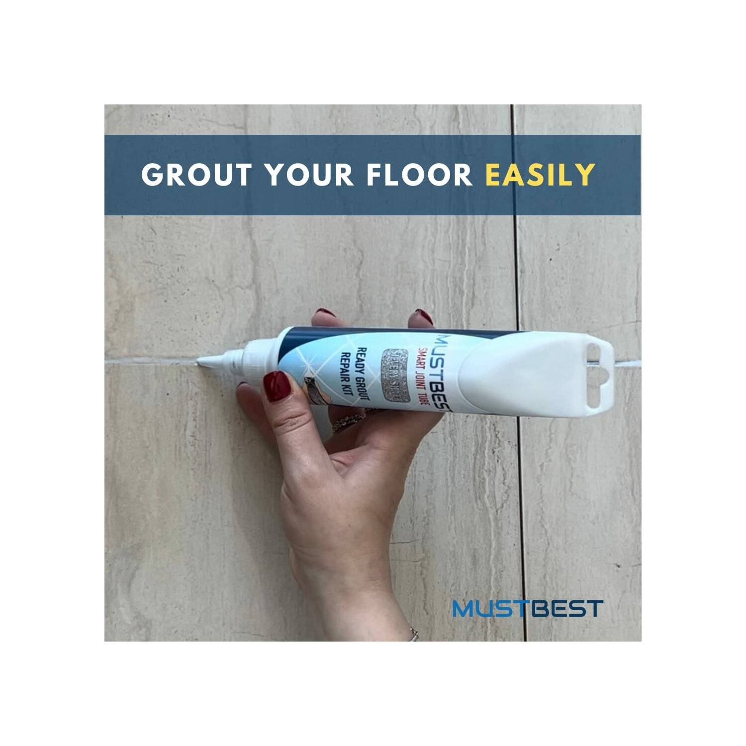 Schnell trocknendes Fliesenmörtelreparatur Füllungen | 160 ml, Silber