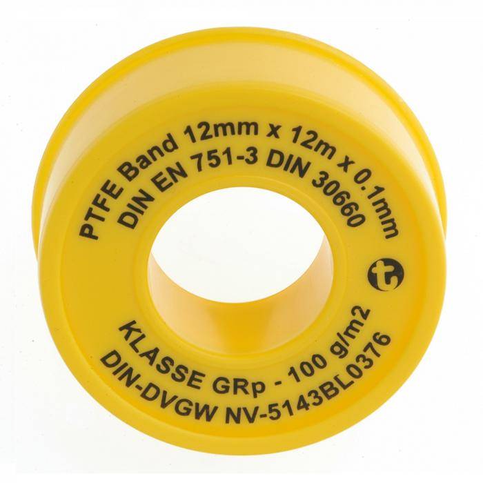 Dichtbandrolle PTFE - Länge 12 m - Preis per Stück