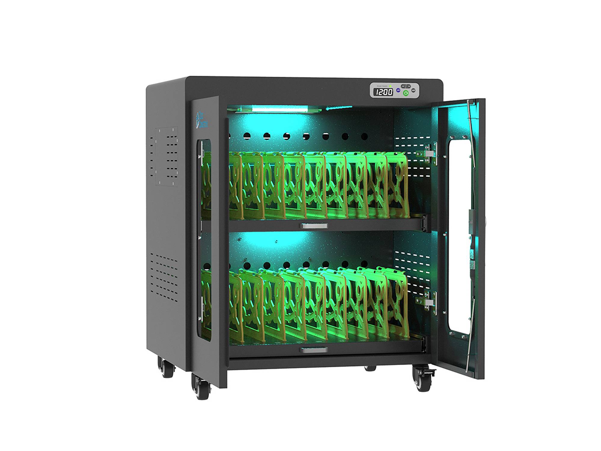 ANTARES N30E Notebook-Ladewagen bis 15,6", UV-C Desinfektion, Einschaltverzögerung, schwarz