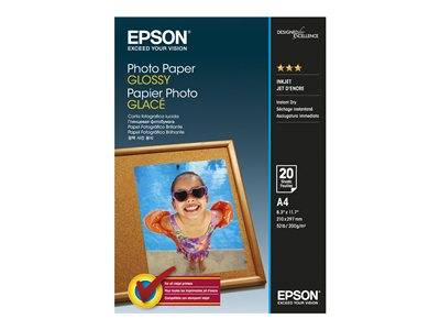 EPSON Photo Paper Glossy A4 20 sheet Drucken, Scannen & Verbrauchsmaterial Verbrauchsmaterialien - &