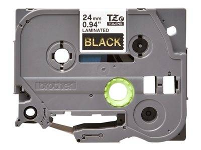 BROTHER P-Touch 24mm black/gold ribbon Drucken, Scannen & Verbrauchsmaterial Verbrauchsmaterialien