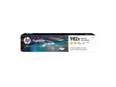 HP PageWide 982X Tonerkartusche mit hoher Ergiebigkeit, gelb, entwickelt für die Verwendung in HP PageWide Druckern.