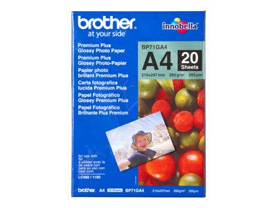 BROTHER BP71GA4 Fotopapier A4 20BL Drucken, Scannen & Verbrauchsmaterial Verbrauchsmaterialien - &