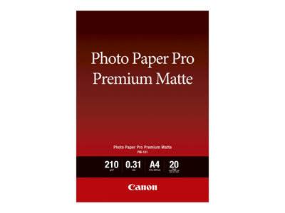 CANON Photo Paper Premium Matte A4 20 Bl Drucken, Scannen & Verbrauchsmaterial Verbrauchsmaterialien