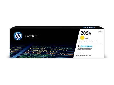 HP LaserJet 205A Tonerkartuschenverpackung mit JetIntelligence; kompatibel mit HP M154, M180 und M181 Druckern.