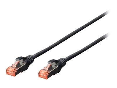 DIGITUS CAT 6 S/FTP Patchkabel, 10 Stück, 3m, schwarz Kabel Patchkabel RJ45 Cat.6