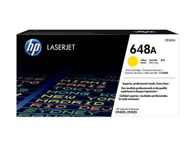 HP LaserJet Tonerkartusche, Modell 648A, gelb, kompatibel mit HP LaserJet Enterprise CP4025 und CP4525.