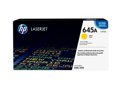 HP LaserJet 645A Gelb-Tonerkartusche. Kompatibel mit HP LaserJet 5500-, 5550-Druckern.