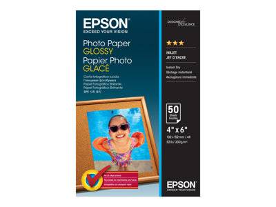 EPSON Photo Paper Glossy 10x15cm 50 sh Drucken, Scannen & Verbrauchsmaterial Verbrauchsmaterialien