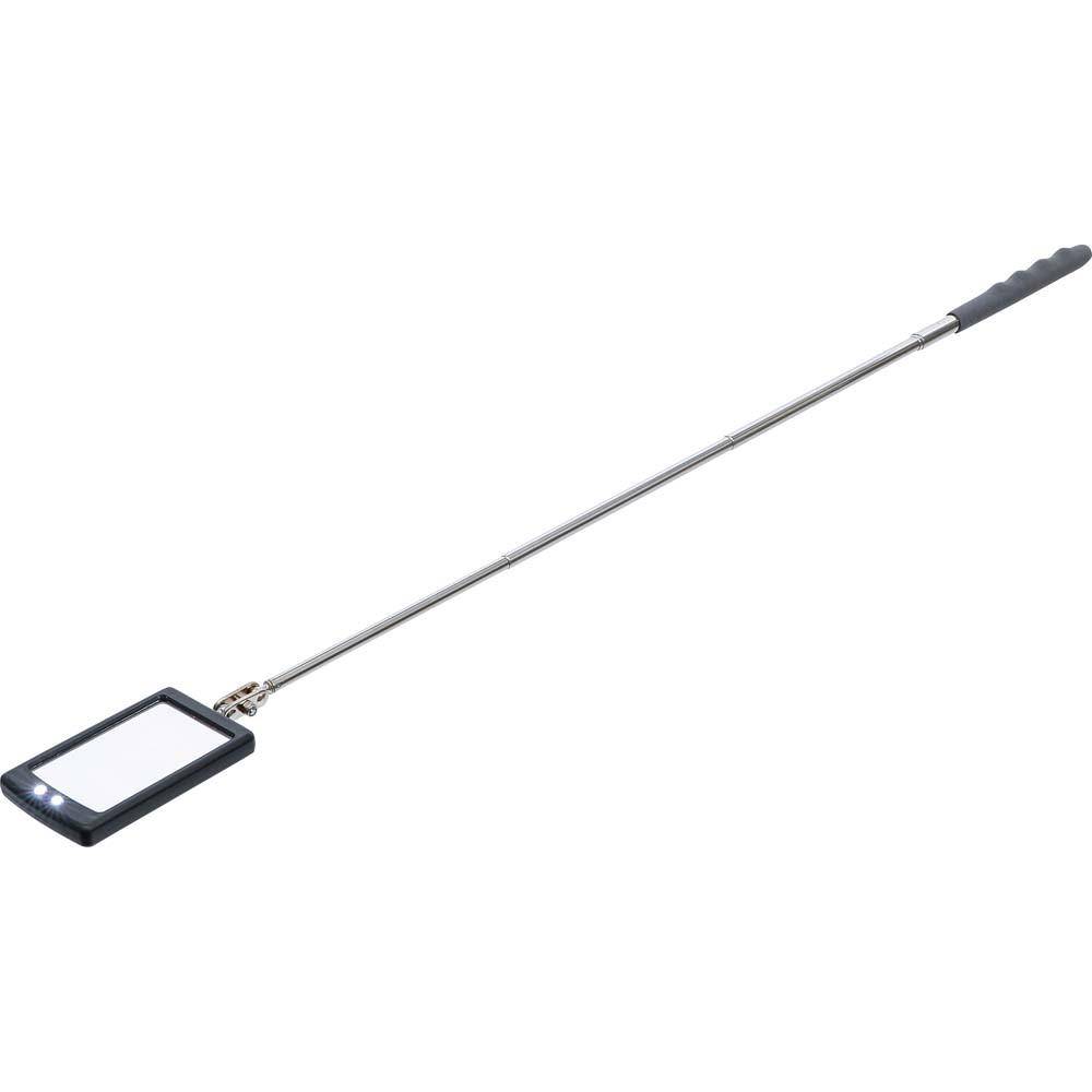 LED-Teleskop-Inspektionsspiegel - Länge 290 bis 876 mm - mit 2 LEDs