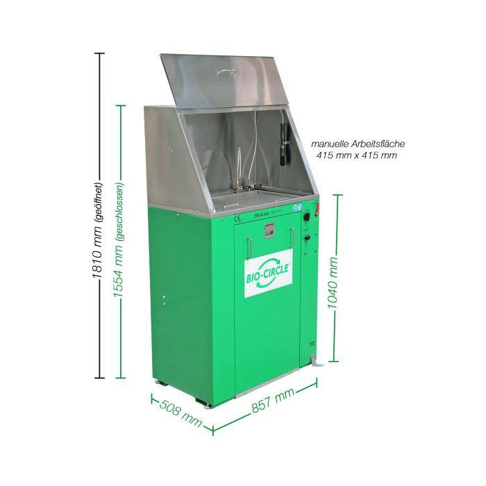 PROLAQ Auto - manuelle und automatische Reinigungsstation - mit 3-Stufen Aufbereitungssystem - Füllmenge max. 80 l - Fördermenge 10 l/min.