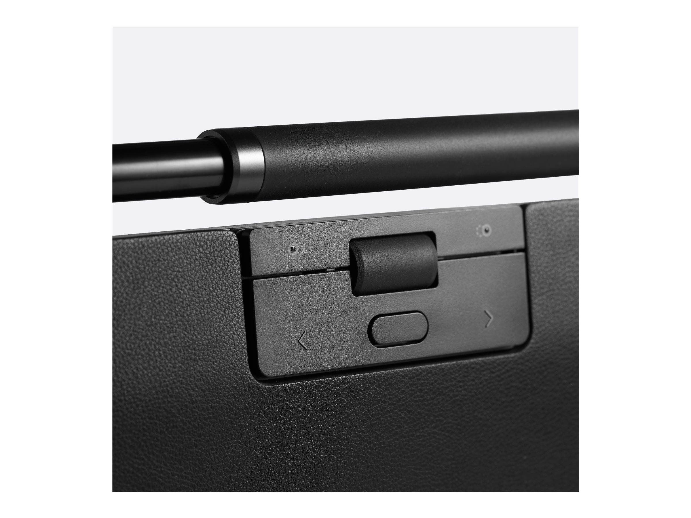 Contour Design RollerMouse Pro (Kabelgebunden) mit Regular Handballenauflage aus veganem Leder - Rollerbar - USB Typ-A - 2800 DPI - Schwarz