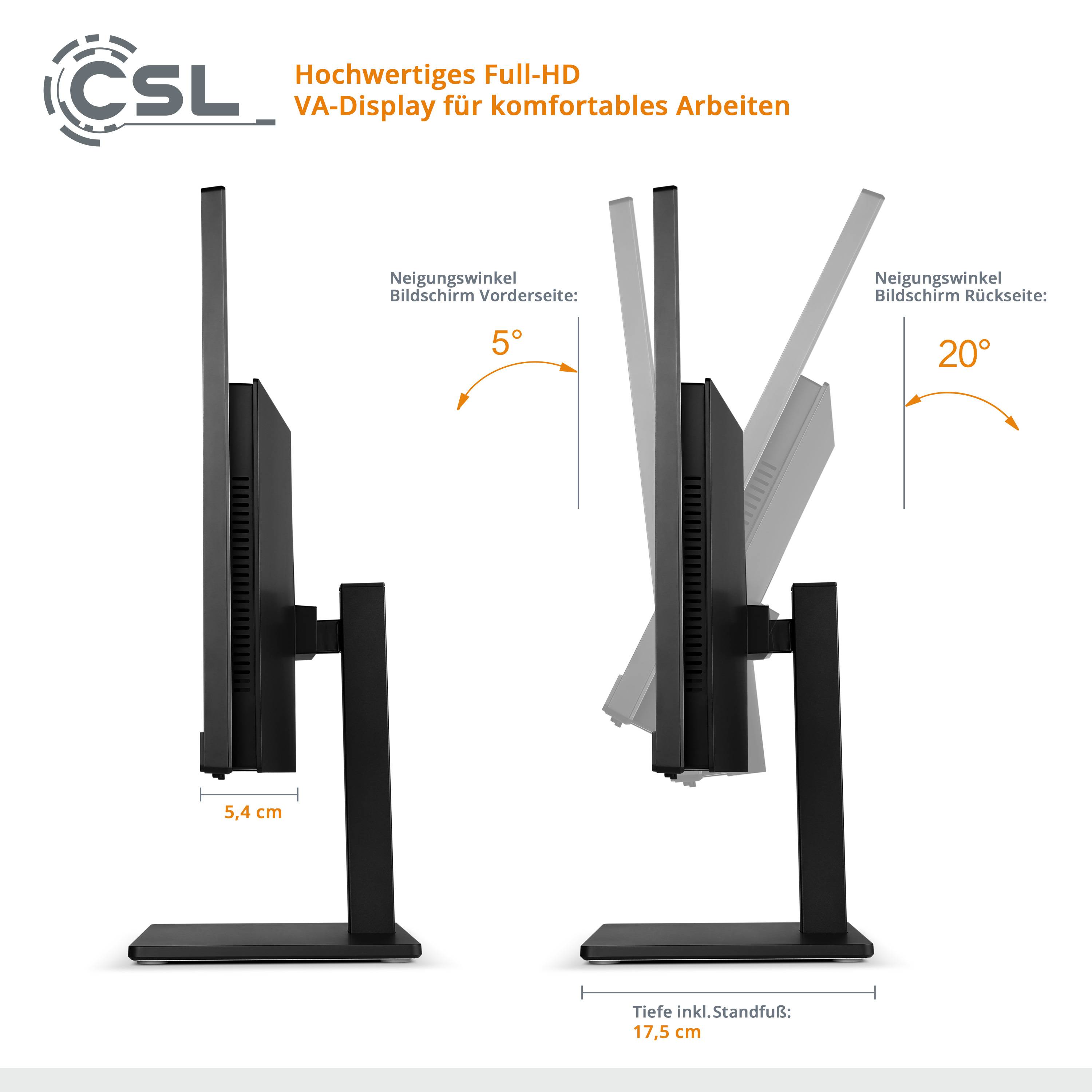 All-in-One-PC CSL Unity PRO F24B-GLS / 128 GB / 16 GB RAM / Win 11 Pro