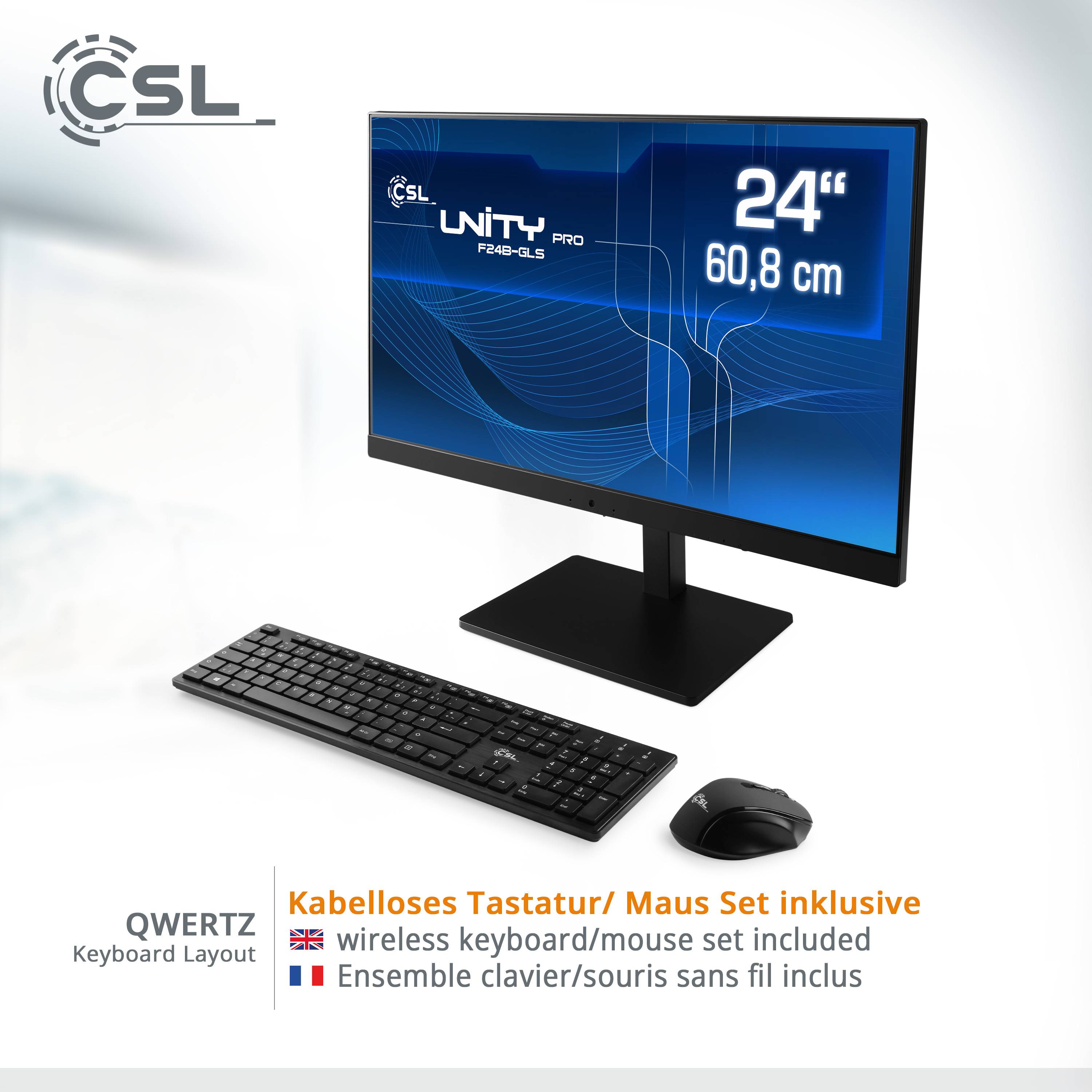 All-in-One-PC CSL Unity PRO F24B-GLS / 128 GB / 16 GB RAM / Win 11 Pro