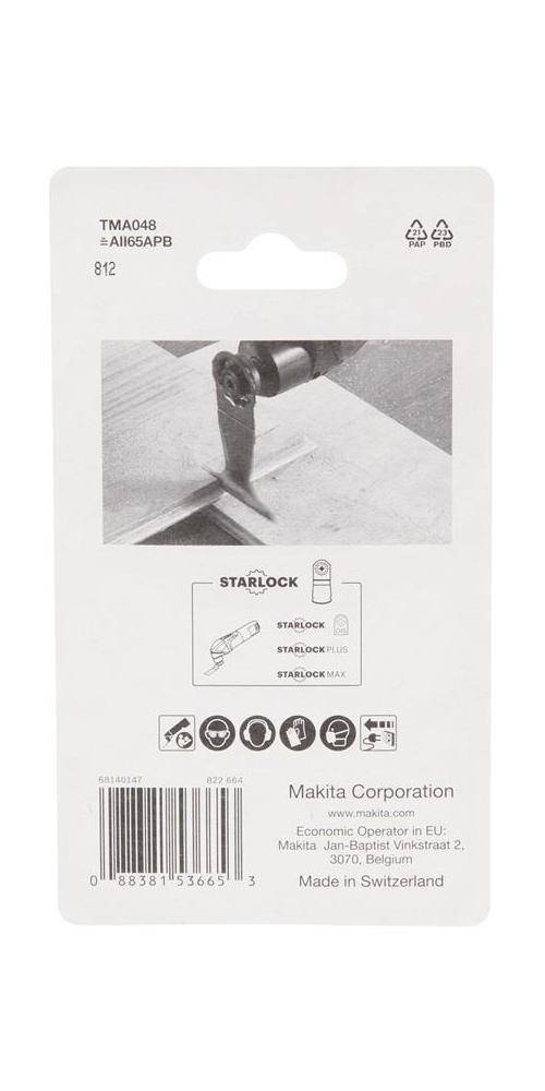 makita Tauchsgeblatt B-64820-5 B.65mm L.40mm BIM 14Zhne/Zoll,
