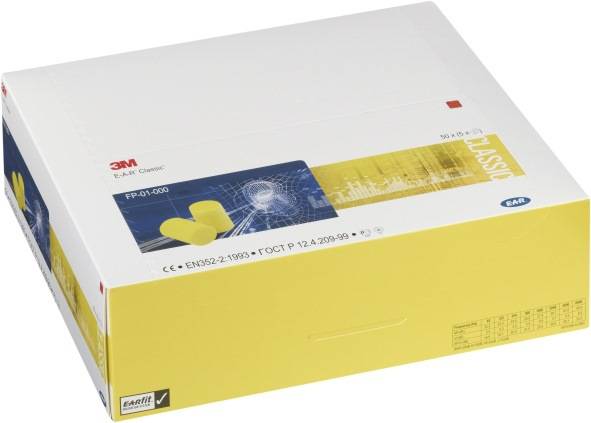 Gehörschutzstöpsel E-A-R™ Classic™ SNR 31 dB 250 PA/Krt.5 PA/Pk.3M