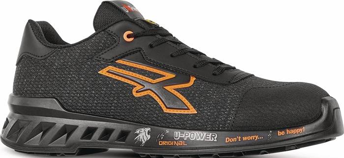 Sicherheitsschuh BRUCE Gr.46 W.11 schwarz/orange S1PS FO SR ESD