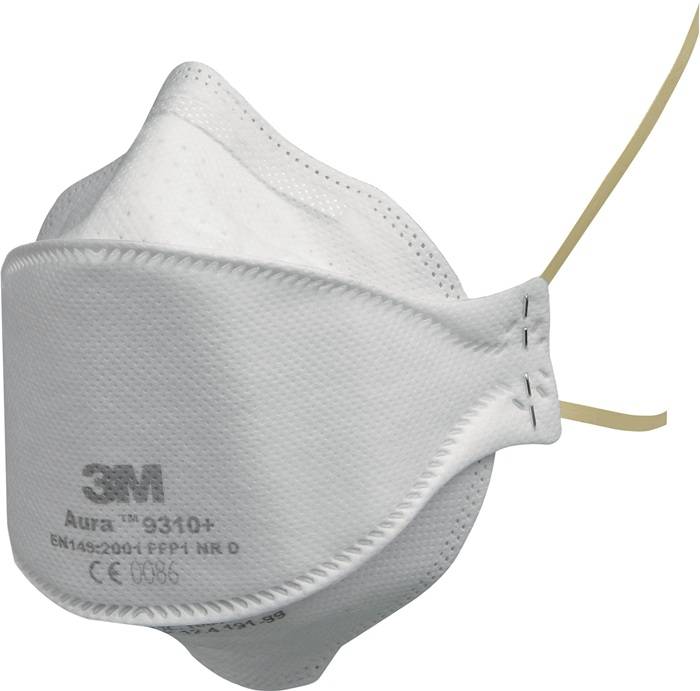 Atemschutzmaske Aura™ 9310+ FFP1 NR D o.Ausatemventil faltbar 3M
