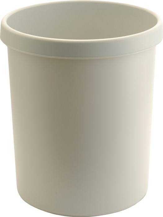 Papierkorb 30l H405xØ350mm m.Griffrand Ku.lichtgrau