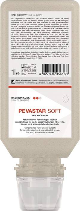 Handreinigung Pevastar SOFT 1l silikon- u.lösemittelfrei Softflasche