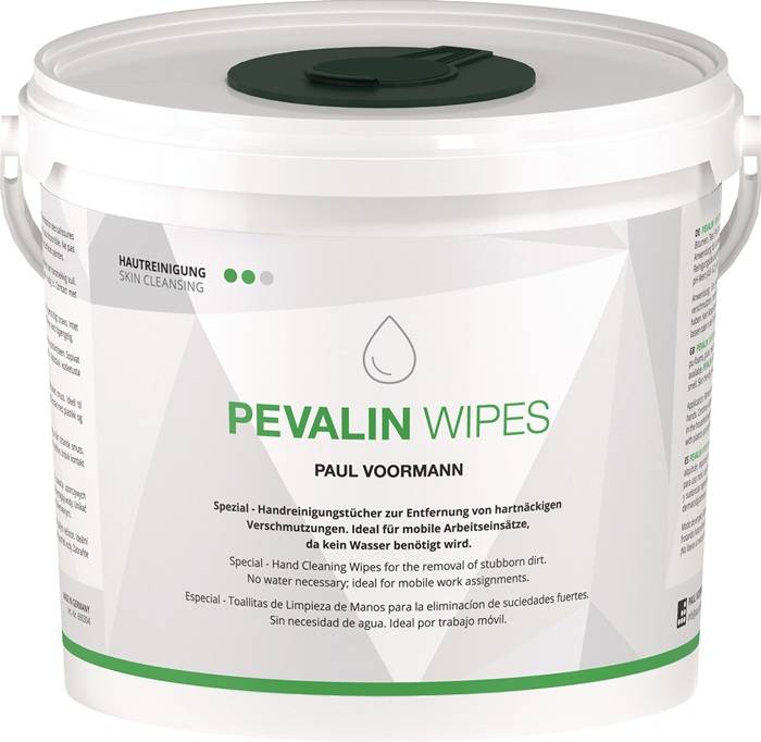 Reinigungstuch Pevalin Wipes silikonfrei,pH-neutral 150 St.Eimer PAUL VOORMANN