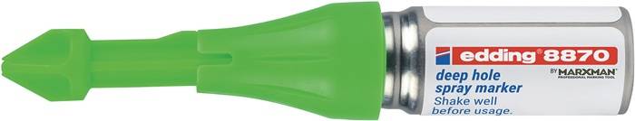 Eine Nahaufnahme eines hellgrünen, verjüngten Objekts mit glatter Oberfläche, möglicherweise eine Komponente eines größeren Utensils oder Werkzeugs.