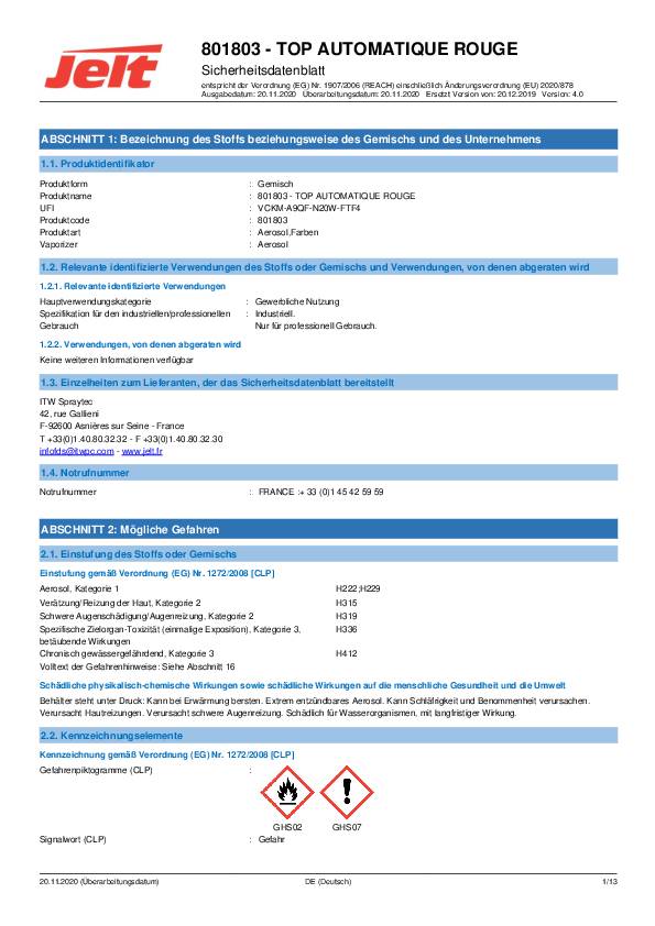 Handmarkierspray rot 500 ml Spraydose ROCOL