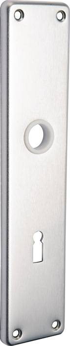 Ein metallischer USB-Stick mit einem schlanken, rechteckigen Design und einem kreisförmigen Loch an der Oberseite, das das einfache Anhängen an Schlüsselanhänger ermöglicht.