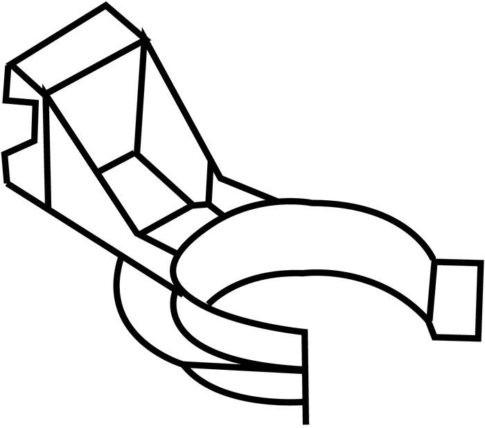 Sockelblendenhalter m.Clip Ku.schwarz ab 70mm z.Anschr.HETTICH