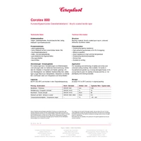 Gewebeklebeband 800 gelb L.25m B.15mm Rl.COROPLAST Gewebeklebeband 800 gelb L.25m B.15mm Rl.COROPLAST