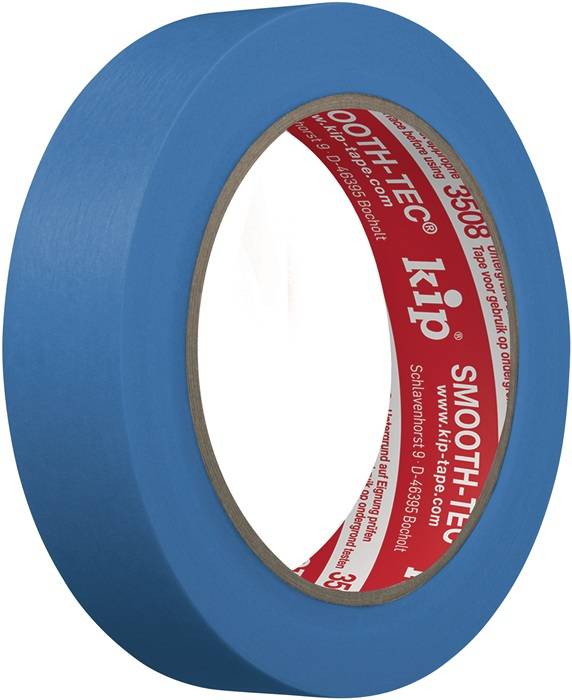Glattkreppband 3508 SMOOTH-TEC® glatt blau L.50m B.24mm KIP