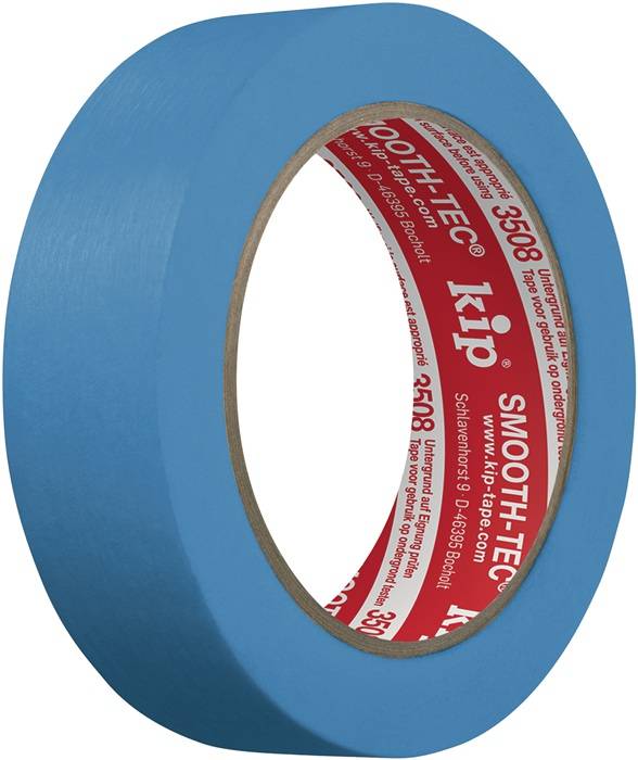 Glattkreppband 3508 SMOOTH-TEC® glatt blau L.50m B.30mm KIP