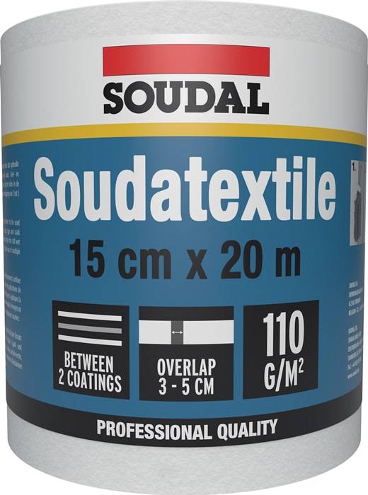 Vliesfolie SOUDATEXTILE weiß L.20m B.15cm Rl.SOUDAL
