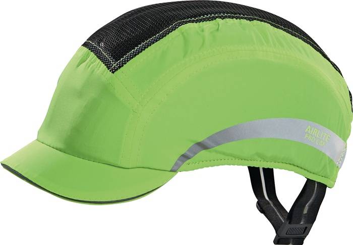 Anstoßkappe Airlite Pro 54-64cm neongelb Schirmlänge 2,5cm EN 812:2012 PROFIT