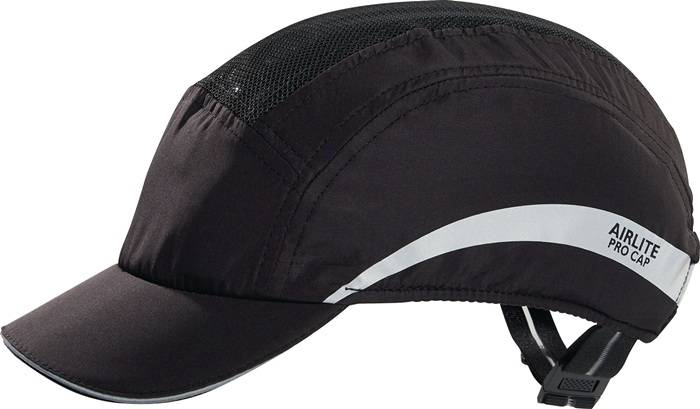 Anstoßkappe Airlite Pro 54-64cm schwarz Schirmlänge 5cm EN 812:2012 PRO FIT